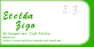 etelka zigo business card