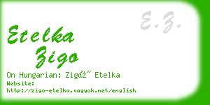 etelka zigo business card